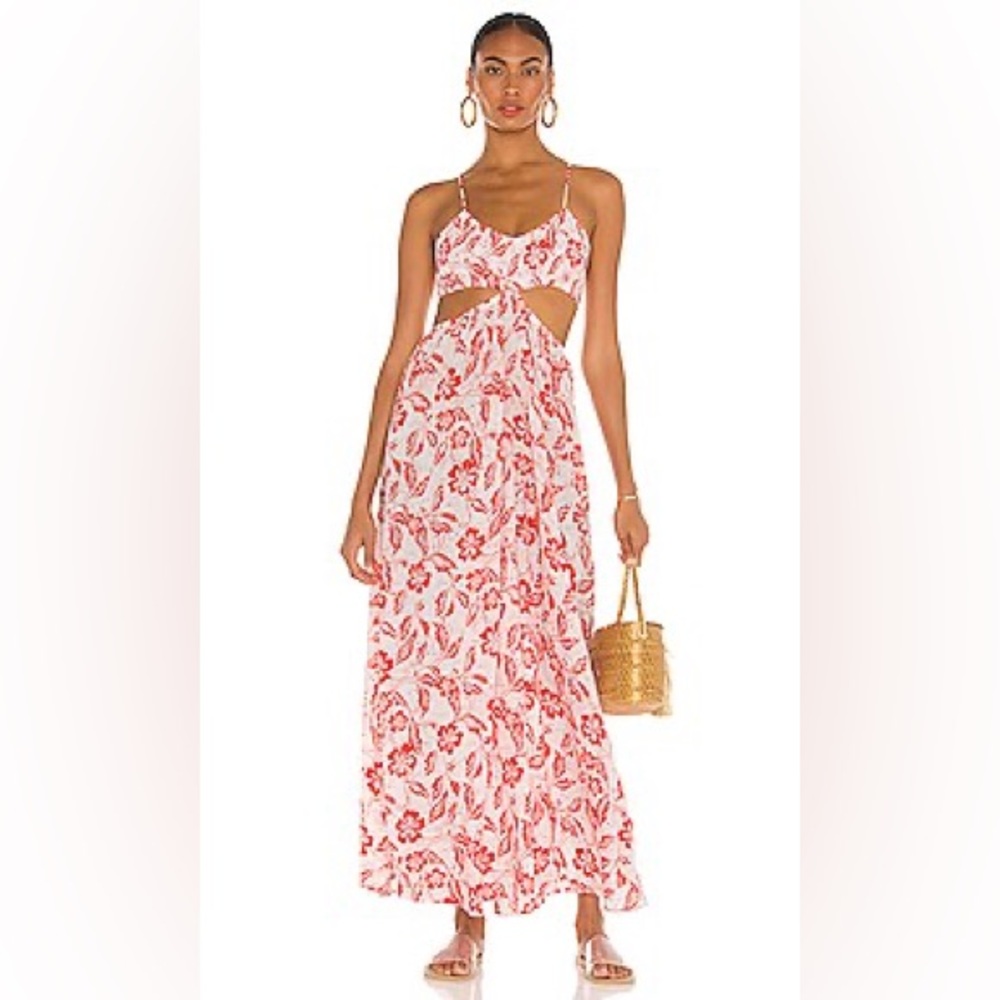 ❤️ REVOLVE INDAH Innocence Maxi Dress in Merah medium ❤️